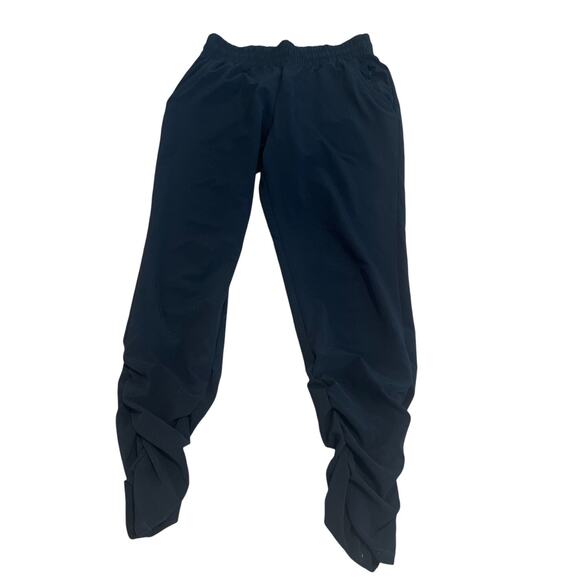 prAna Women’s Drawstring Athletic Cinch Ankle Pants Size XS Black - Picture 1 of 6